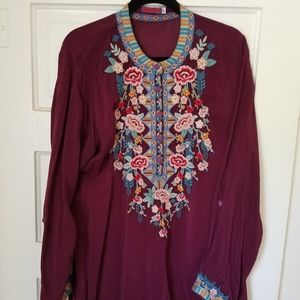 Johnny Was Tunic Shirt XL